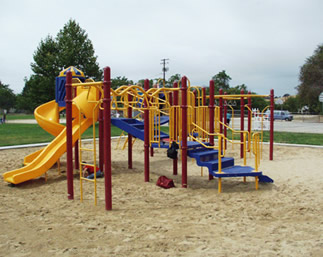 a playground peice of equipment for grade school age children
