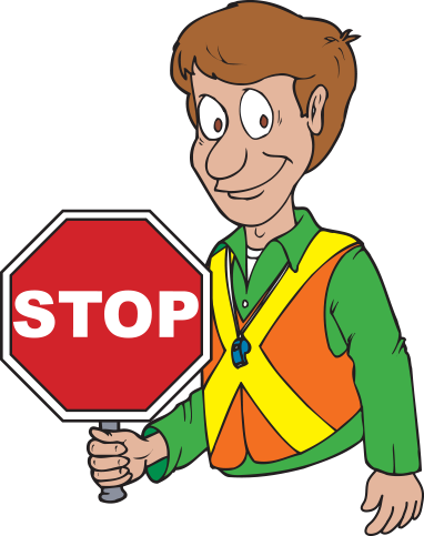 Cartoon Crossing Guard