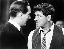 Tow men arguing face to face