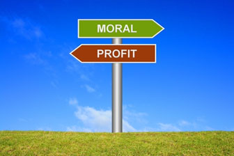 Morals Arrow Profit Arrow