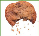 3.5 inch diameter chocolate chip cookies