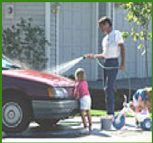 Washing a car