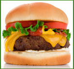 590 calories cheeseburger