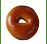 6-inch diameter bagel
