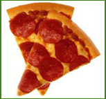 850 calories of pizza